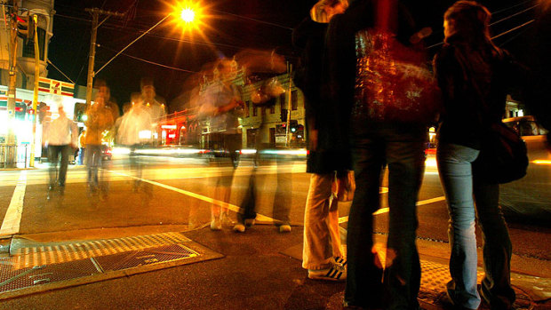 One of the women was walking home from Brunswick Street in Fitzroy when she was assaulted.