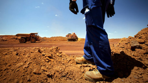 Another area of the Brockman 4 open-pit mine.