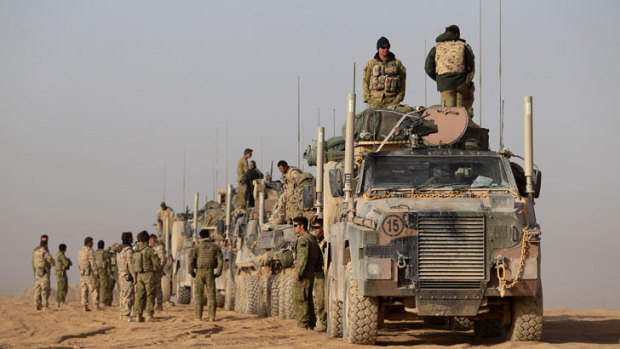 Australian troops in Afghanistan.