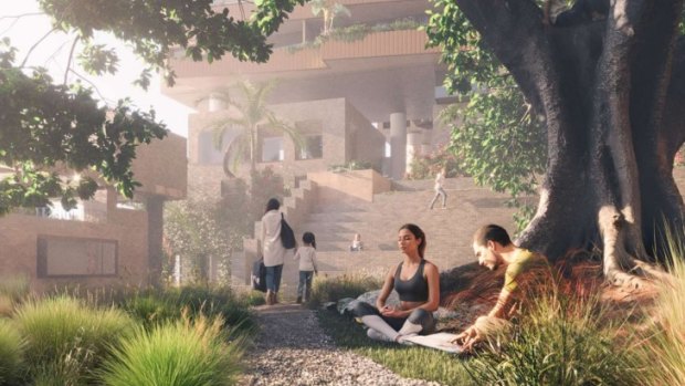 The planned public space.