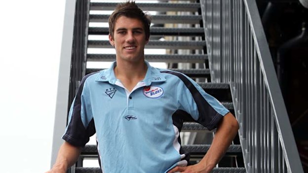 A 17-year-old Pat Cummins in February 2011. 