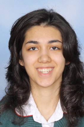 Maryam Eghtedari in Year 12 at Canberra Girls Grammar.