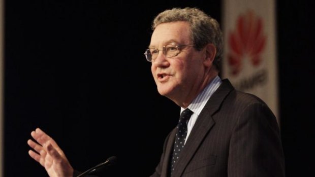 Former Liberal minister Alexander Downer was on the Huawei board.