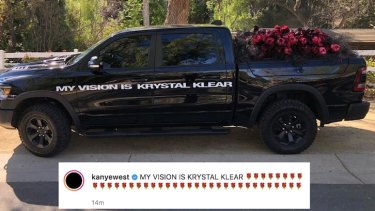 A now deleted post from Kanye West’s social media.