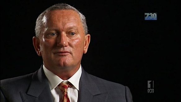 Stephen Dank on ABC TV's 7.30. 