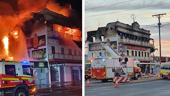 Bundaberg fire: Federal Backpackers Hostel goes up in flames
