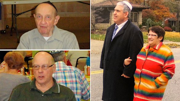 Victims of the Pittsburgh synagogue massacre: Clockwise from main: Cecil Rosenthal with an unidentified woman, Danny Stein and Melvin Wax.