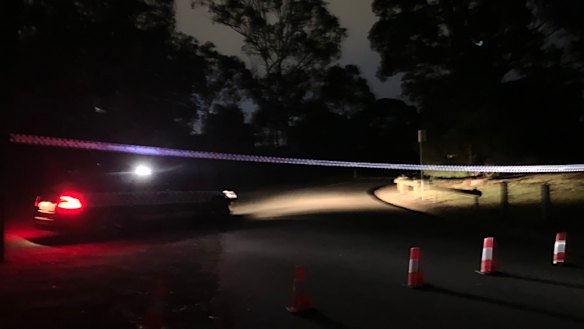 The scene at Bundoora late on Wednesday night.