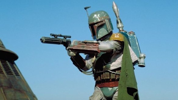 The bounty hunter Boba Fett, who is expected to appear in the second season of The Mandalorian.