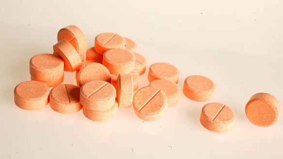 Vitamin C tablets.