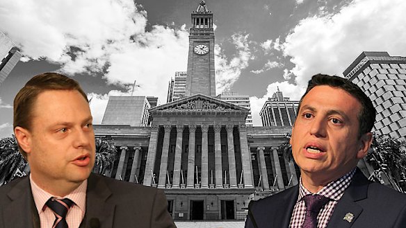 Adrian Schrinner and Peter Matic have emerged as contenders to replace outgoing Brisbane lord mayor Graham Quirk.