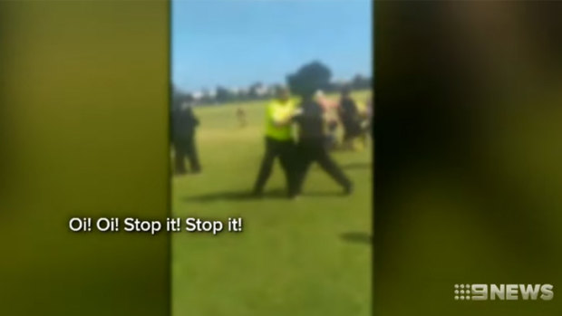 Police have charged a 46-year-old Camillo woman, who allegedly assaulted a 13-year-old umpire at an Australian Rules Junior Football match in Thornlie.