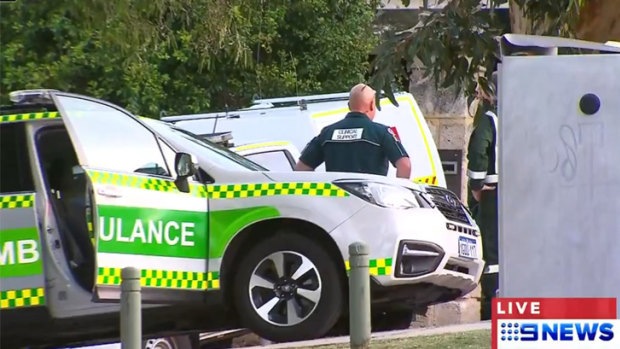 Police, ambulances and a fire crew rushed to the luxury Mosman Park mansion where Paul Whyte lives.