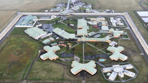 An aerial view of Barwon Prison near Geelong.