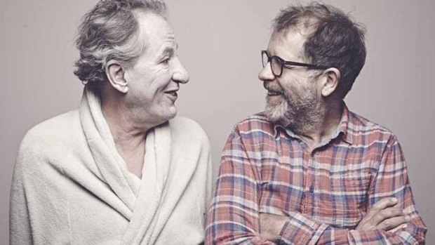 Pals: Geoffrey Rush and Neil Armfield.