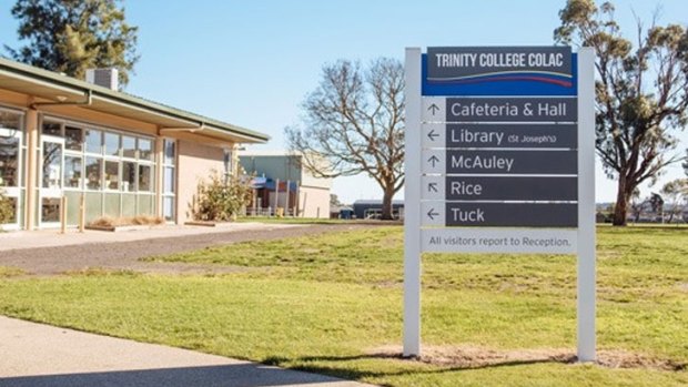 The boys attended Trinity College in Colac in the early 1980s.