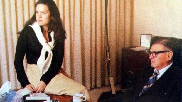 Gina Rinehart with her father Lang Hancock.