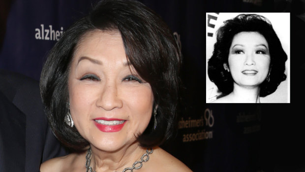US television anchor Connie Chung in 2016 and, inset, in 1989.