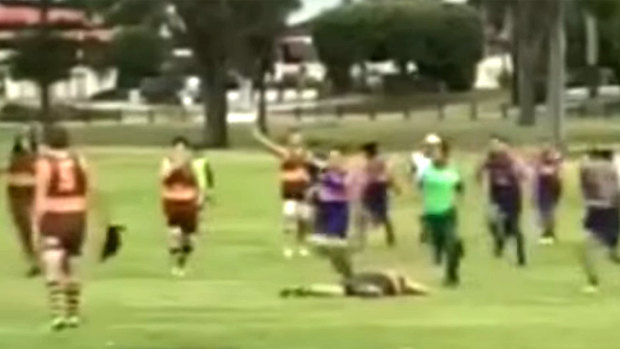 Eight players and a runner have been handed penalties in relation to the brawl.  