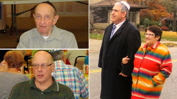 Victims of the Pittsburgh synagogue massacre: Clockwise from main: Cecil Rosenthal with an unidentified woman, Danny Stein and Melvin Wax.