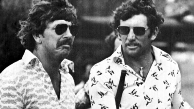 Rod Marsh, left, and Ian Chappell on the golf course in 1976.