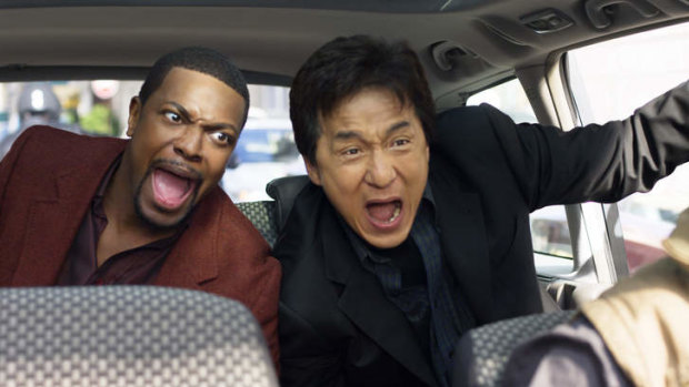 Fast-talking comedian Chris Tucker (left), starred with Jackie Chan in <i>Rush Hour 3</i>.