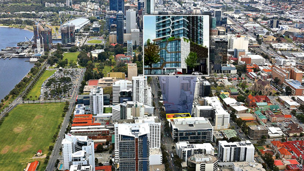 The proposed Finbar development on 240 Adelaide Terrace.