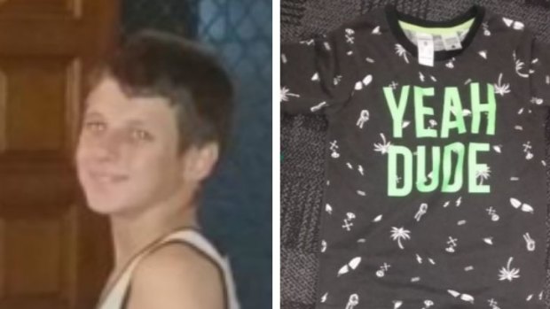 The boy was last seen walking down Primrose Street in the Cairns suburb of Mooroobool in these pyjamas. 