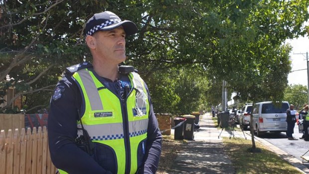 Inspector Paul Robotham said detectives were hunting a  killer who shot a 44-year-old man on Saturday morning. 
