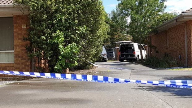 Police blocked off an Oakleigh East property after a man was shot inside.