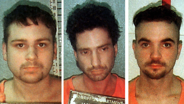 From left: John William King, Lawrence Russell Brewer (both of whom have been executed) and Shawn Allen Berry (who was sentenced to life in prison).