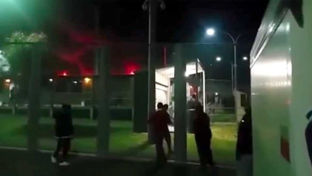 Detainees have described the riots at the West Australian detention centre as "extremely frightening".