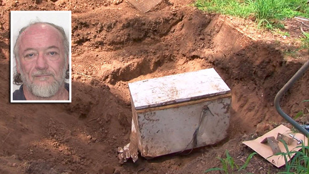 Police believe the remains of missing Ipswich man David Thornton have been discovered in one of two fridges buried in his Goodna backyard.