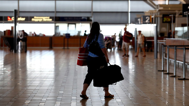 The Brisbane International Airport terminal was evacuated on Saturday.