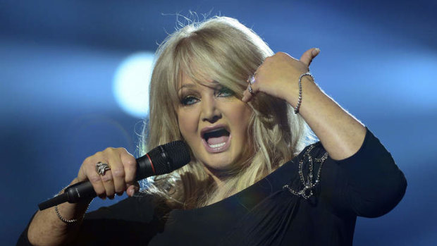 Britain's Bonnie Tyler performs during the finals of the 2013 Eurovision Song Contest.