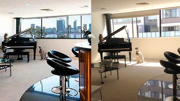 Before and after: A South Perth woman has lost her million-dollar Perth city views after another apartment block was built next to hers.