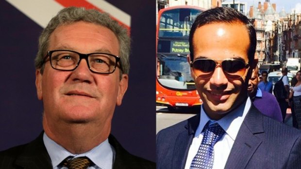 Alexander Downer and George Papadopoulos.