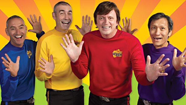 The original line-up of the Wiggles (from left):  Anthony Field, Greg Page, Murray Cook and Jeff Fatt