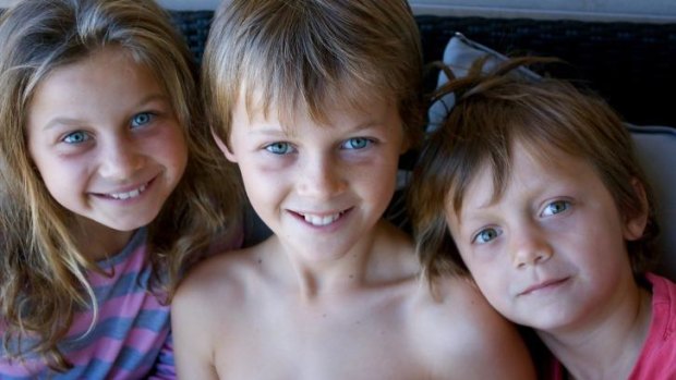 Lost on flight MH17: the Maslin children,  Evie, Mo and Otis.