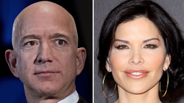 Amazon chief executive Jeff Bezos (left) was outed by the National Enquirer as having an affair with Lauren Sanchez (right).