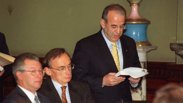 Eddie Obeid was sworn in to Bob Carr's cabinet in 1999, but by 2003 Carr was asking him to leave.