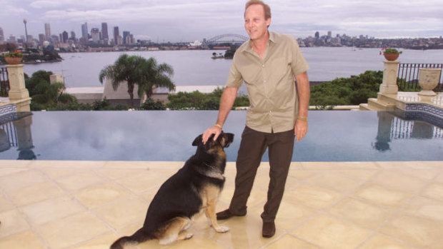 Nati Stoliar at his former mansion in Point Piper.