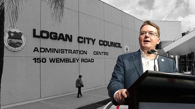 Suspended Logan City Council mayor Luke Smith has been charged along with seven other councillors.