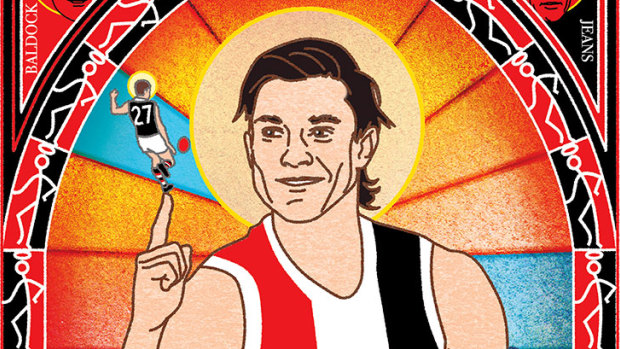 Yes we can: St Kilda head into the finals with 2020 All-Australian Jack Steele (illustration: Jim Pavlidis).
