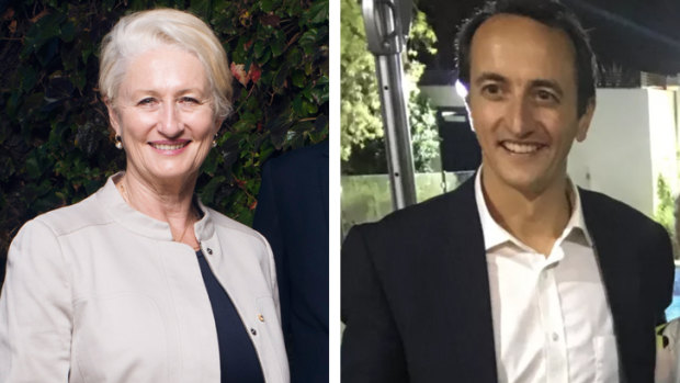 Wentworth candidates Kerryn Phelps and Dave Sharma.