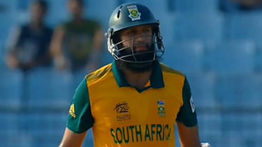 Hashim Amla injured himself in training.