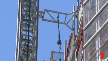 A man was seriously injured at a work site in West Melbourne.