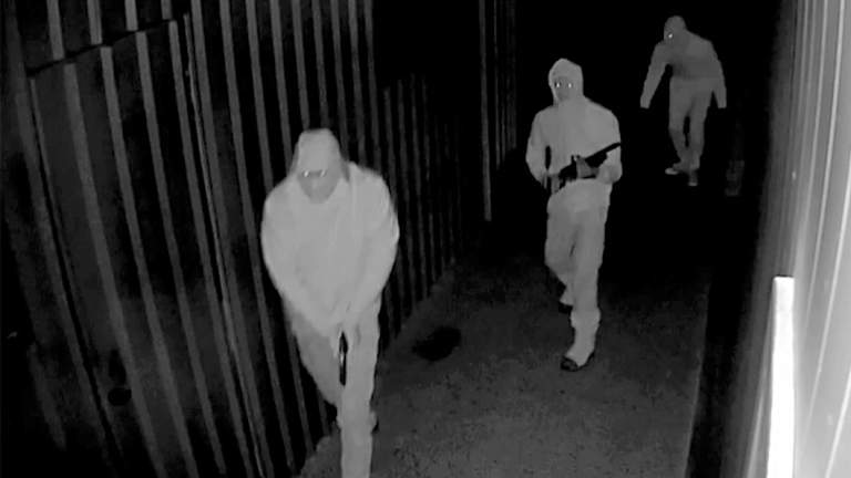 ACT Policing has released footage of a wild bikie gunfight in Canberra's south to seek community assistance to identify the offenders.