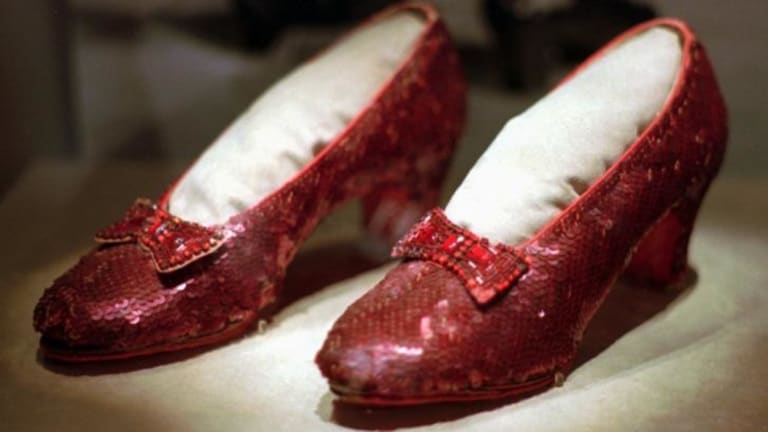 The original ruby slippers from <i>The Wizard of Oz</i> were stolen in a museum break-in in August 2005.