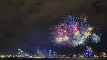 City of Perth's annual Australia Day Skyworks on the Swan River always draw large crowds.